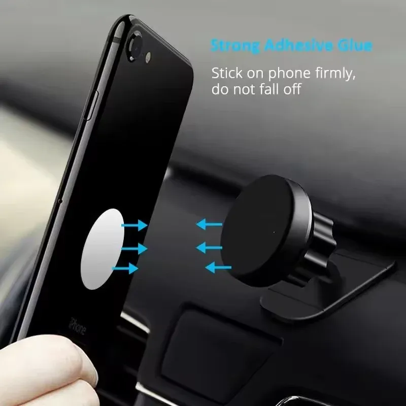 Plaque métallique magnétique pour support téléphone de voiture, support adhésif universel en tôle de fer, support magnétique pour téléphone portable, lot de 1 à 20 pièces 4