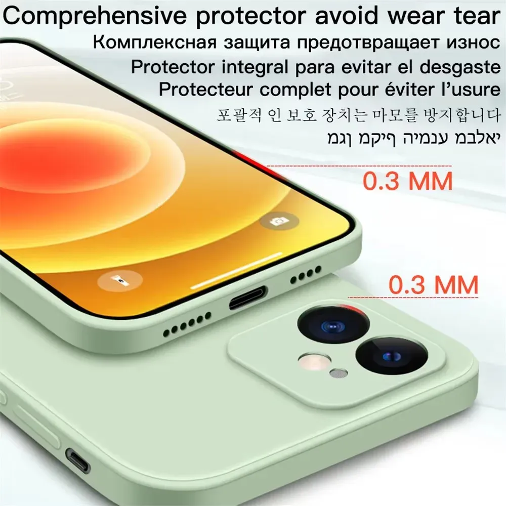 Coque magnétique en silicone liquide compatible MagSafe pour iPhone 14 Plus, 13, 12 mini, 11, X, XS, XR et XS Max, avec découpe précise pour l'appareil photo 5
