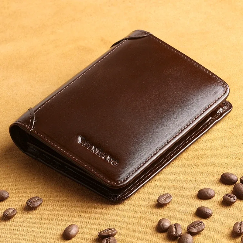 ManBang Portefeuille court en cuir véritable pour homme, modèle 2017, porte-cartes et porte-monnaie, design de mode, haute qualité 5