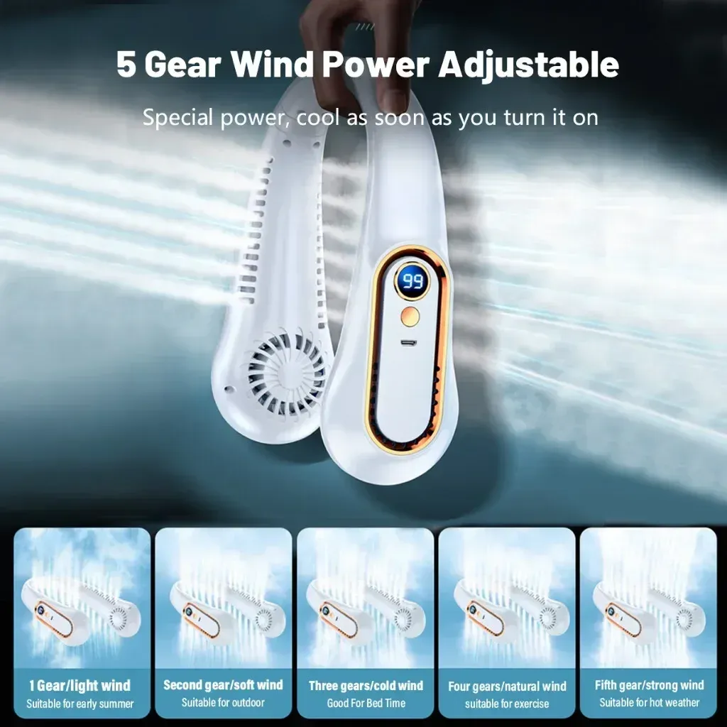 Gros plan sur le design du ventilateur