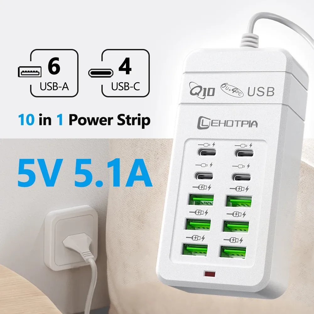 Vue d'ensemble du chargeur USB multiport