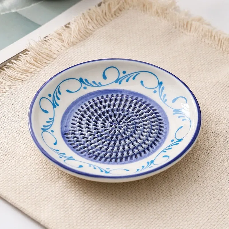 Râpe à gingembre en céramique colorée, broyeur manuel portable en porcelaine, presse-ail 9