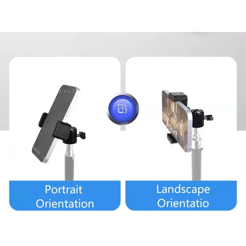 Support universel Selens pour smartphone à rotation 360°, avec vis 1/4 pouce pour trépied et monopode, idéal pour la photo et le vlog 3