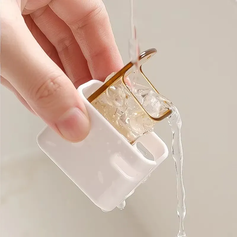 Support mural sans perçage pour brosses à dents, rangement anti-poussière pour salle de bain, 1 à 4 pièces, compatible brosses à dents électriques et manuelles 3