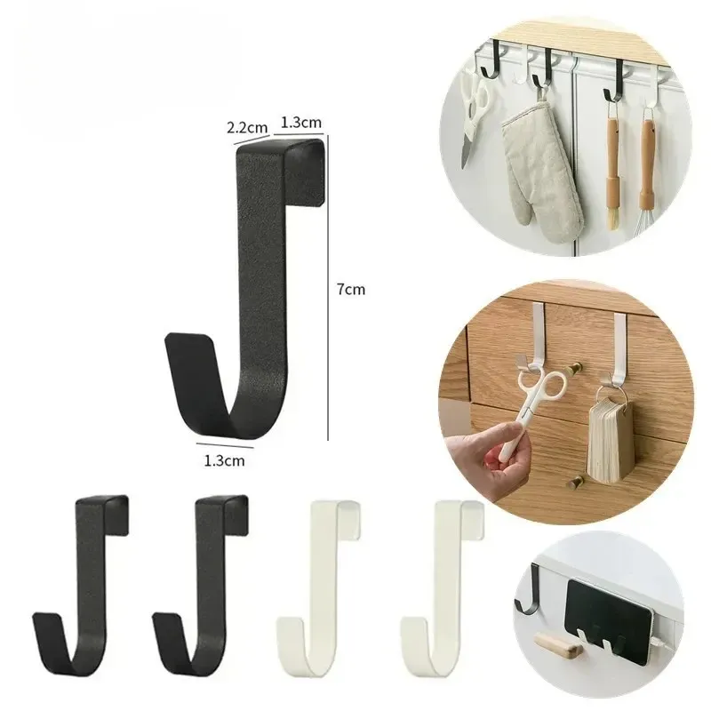 Crochets polyvalents pour porte d'armoire : rangement pour cuisine et salle de bains - Image 1