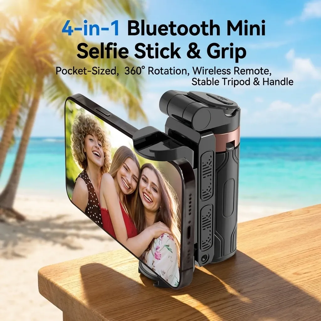 Mini trépied portable Bluetooth JC-25 détail du support