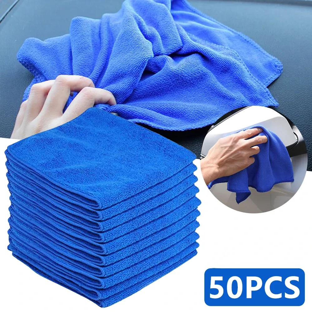 Chiffons de nettoyage en microfibre non pelucheux et réutilisables, très absorbants, pour vitres de voiture 4