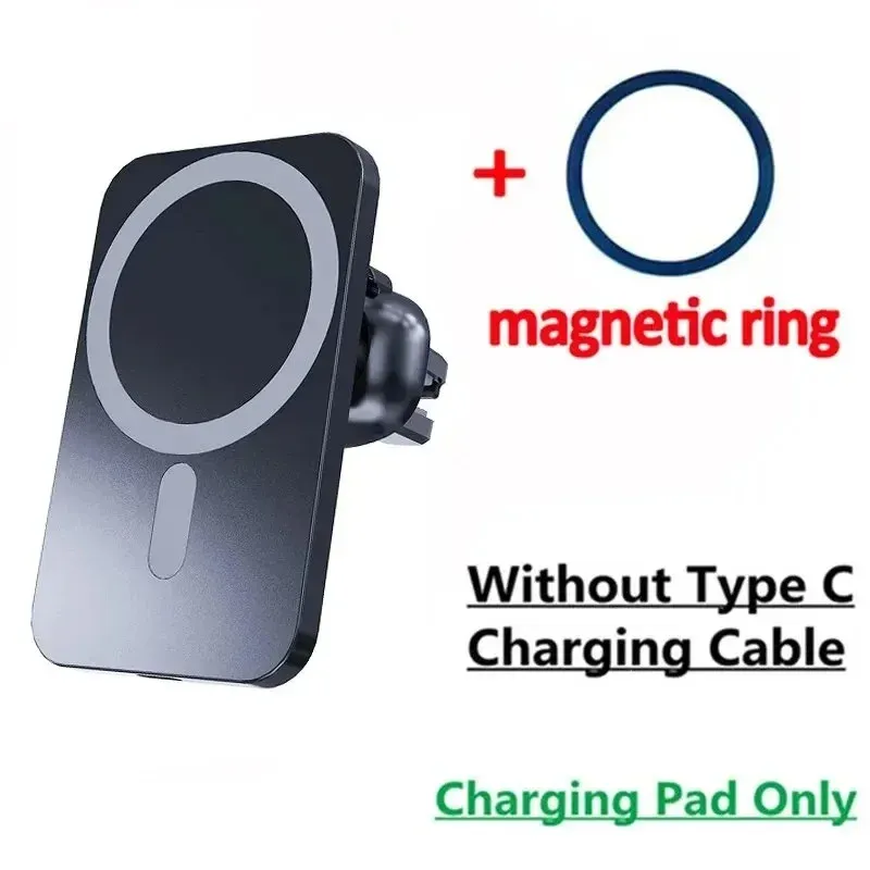 Chargeur sans fil magnétique MagSafe pour voiture, compatible iPhone 12 à 17 et Samsung, Xiaomi, support pour grille d'aération 10