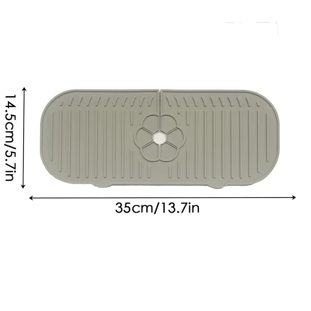 Tapis anti-éclaboussures en silicone en situation d'usage
