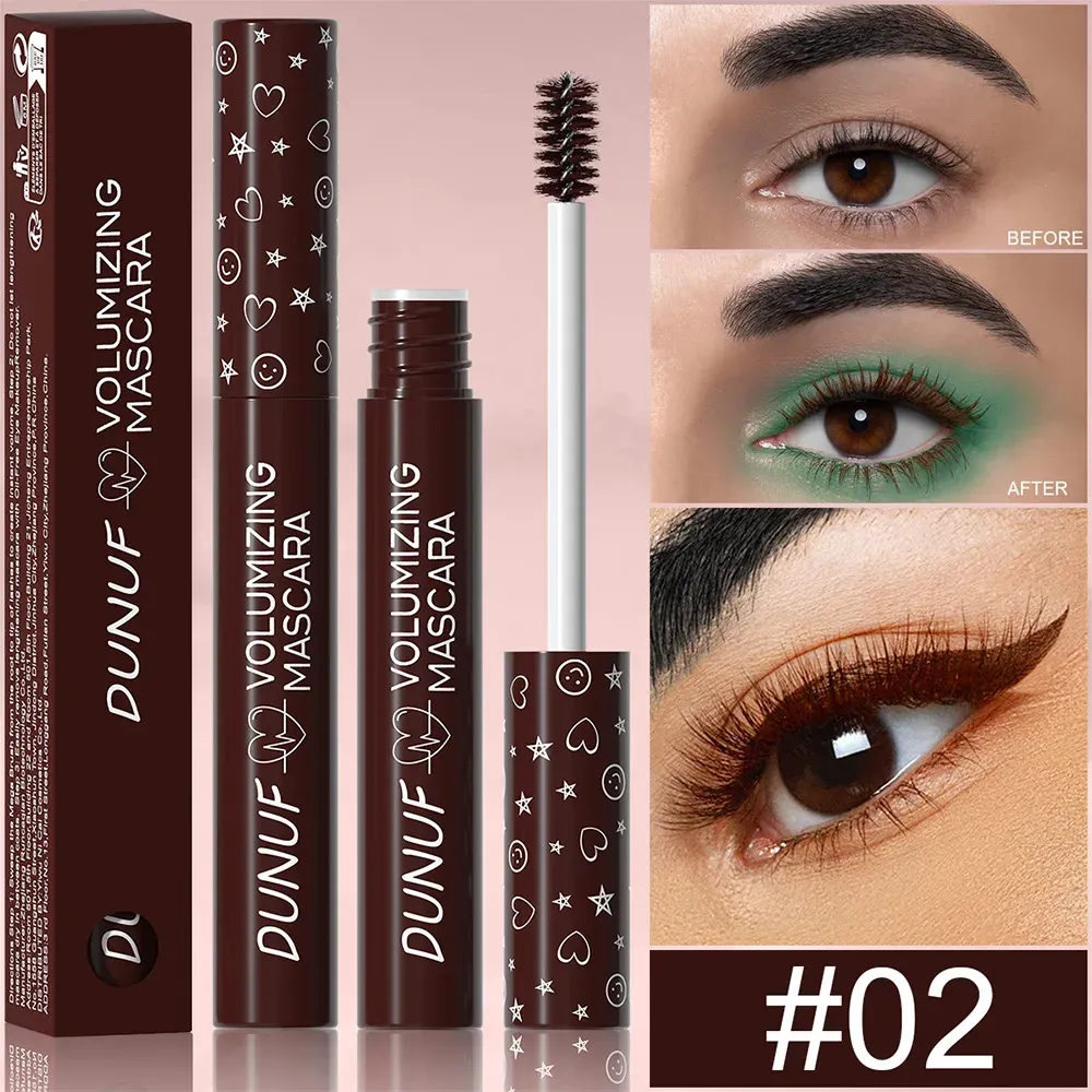 Mascara à boucles coloré, imperméable, séchage rapide, extension de cils multicolore, maquillage durable, mascara blanc imperméable 8