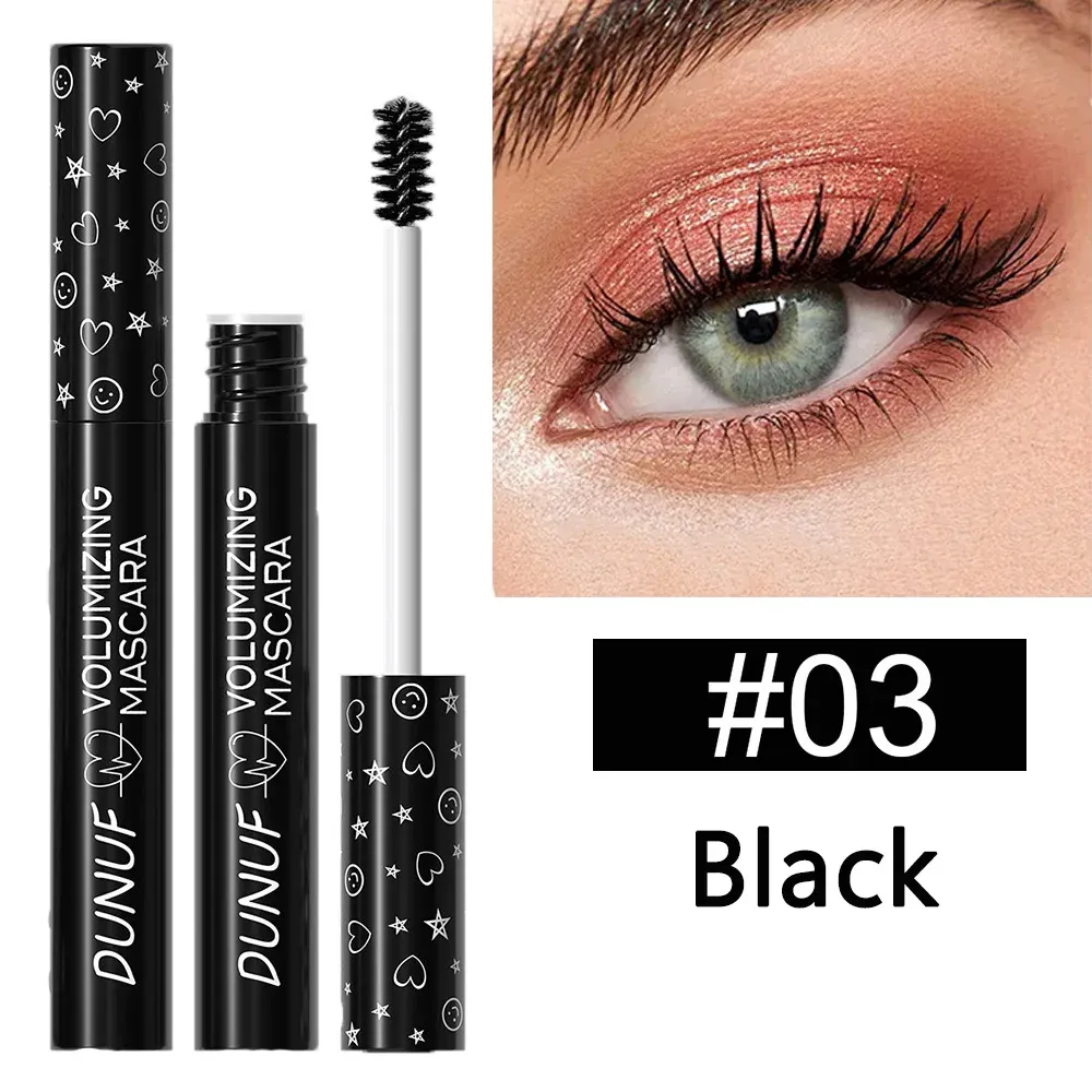 Mascara à boucles coloré, imperméable, séchage rapide, extension de cils multicolore, maquillage durable, mascara blanc imperméable 7