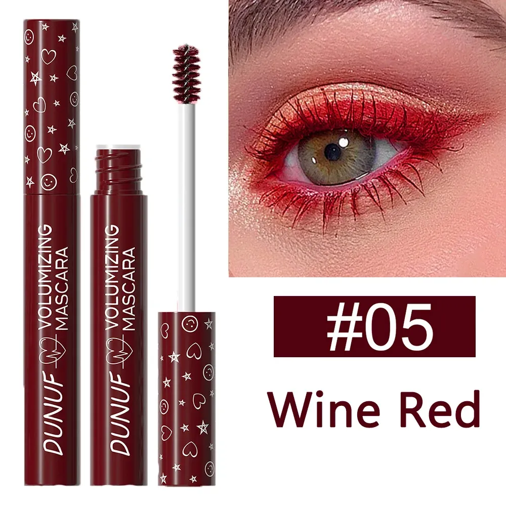Mascara à boucles coloré, imperméable, séchage rapide, extension de cils multicolore, maquillage durable, mascara blanc imperméable 9