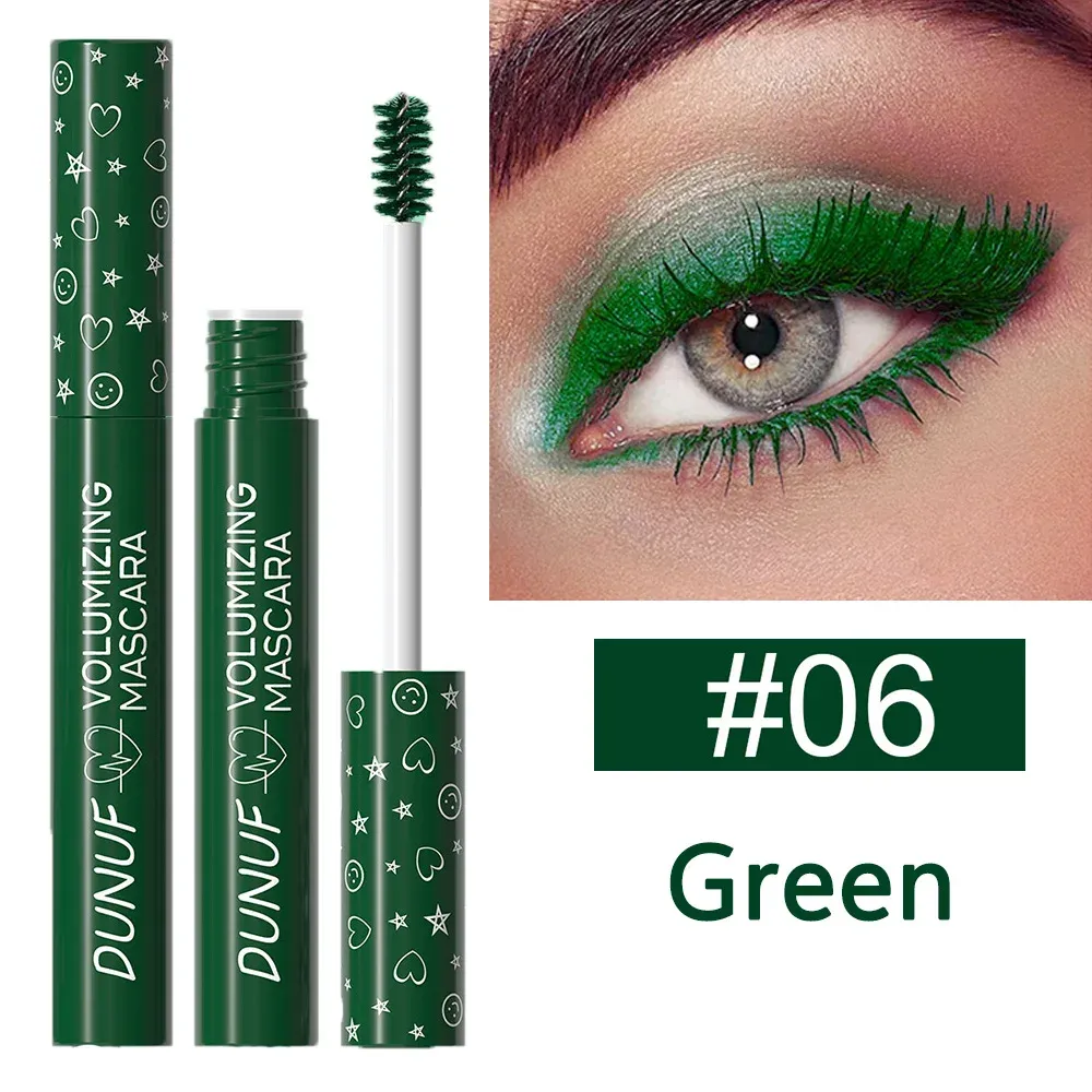 Mascara à boucles coloré, imperméable, séchage rapide, extension de cils multicolore, maquillage durable, mascara blanc imperméable 13