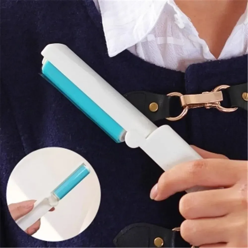 Rouleau collant pliable et lavable pour cheveux, peluches et poussière - Image 1