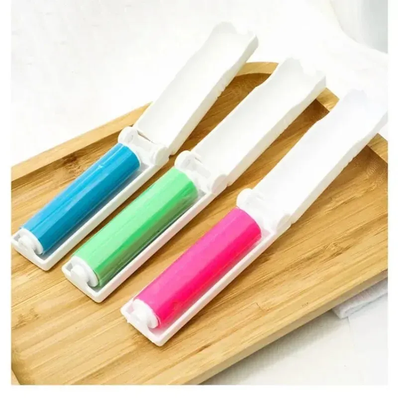 Rouleau collant pliable et lavable pour cheveux, peluches et poussière 4
