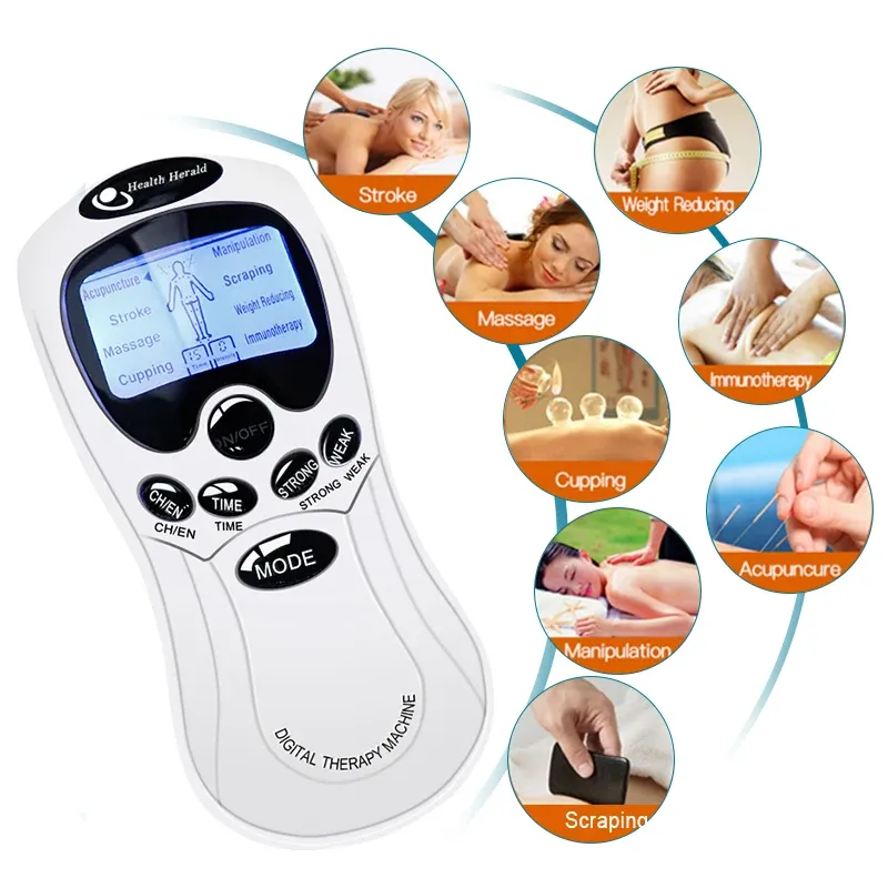Appareil de physiothérapie TENS, stimulateur musculaire à impulsions électroniques, électrostimulateur de relaxation pour la nuque, le dos et les épaules, soulagement des douleurs des mains, électrothérapie 2
