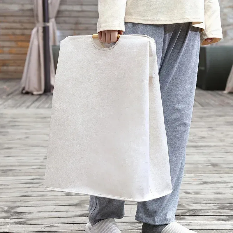 Panier à linge pliable à grande capacité avec poignée 3