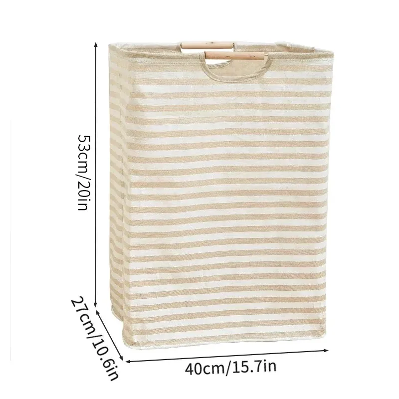 Panier à linge pliable à grande capacité avec poignée 6