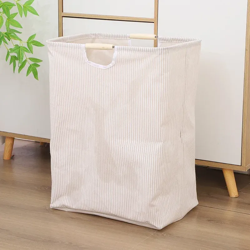 Panier à linge pliable à grande capacité avec poignée 8