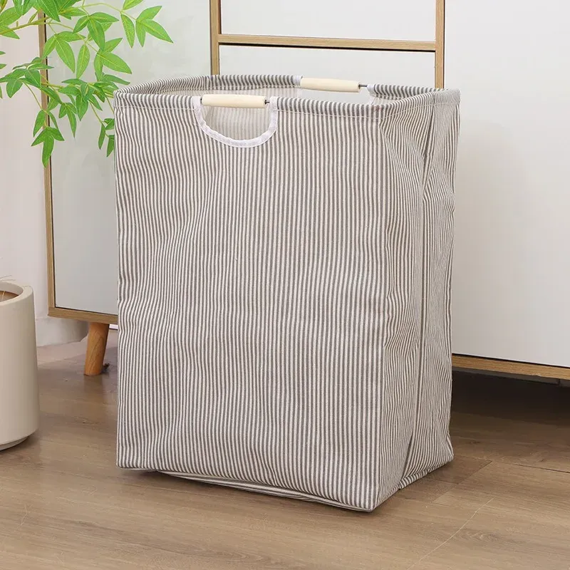 Panier à linge pliable à grande capacité avec poignée 7