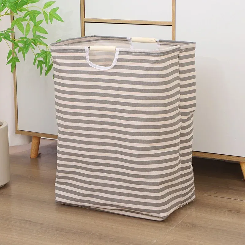 Panier à linge pliable à grande capacité avec poignée 11