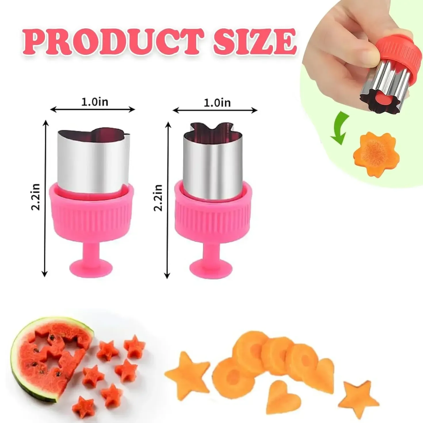 Ensemble de découpe fruits et légumes pour enfants, vue finale