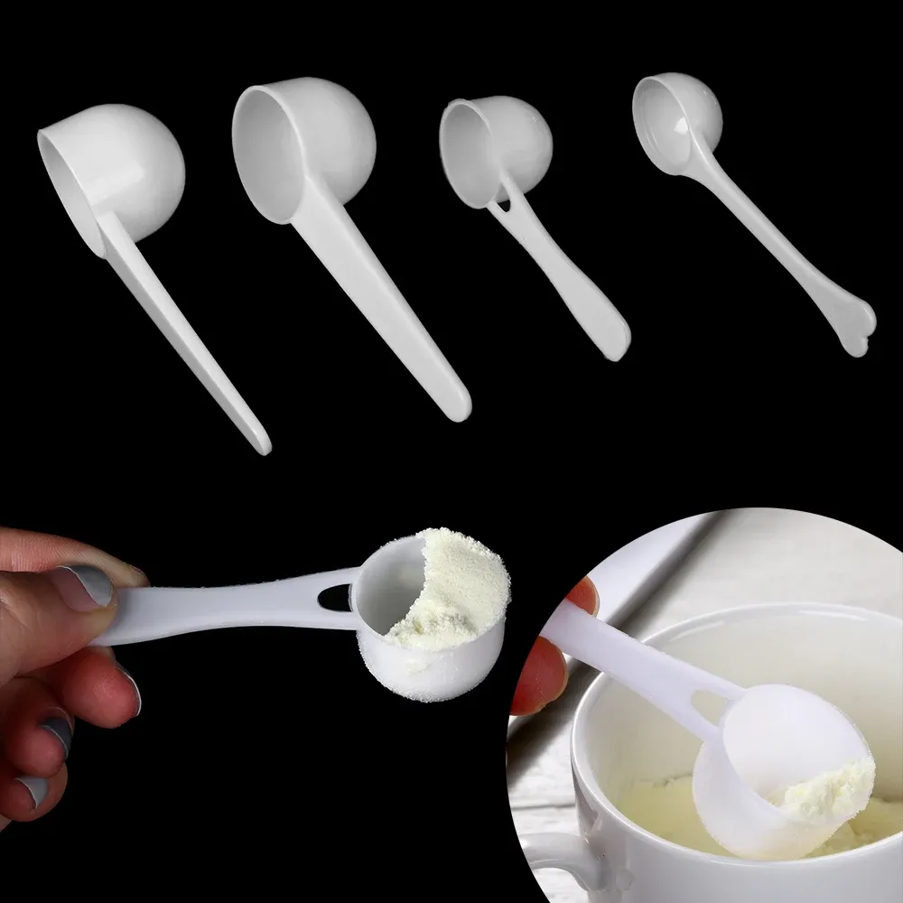 Cuillères doseuses en plastique pour enfants, 10 pièces, 1 g, 3 g, 5 g et 10 g, idéales pour lait en poudre et café