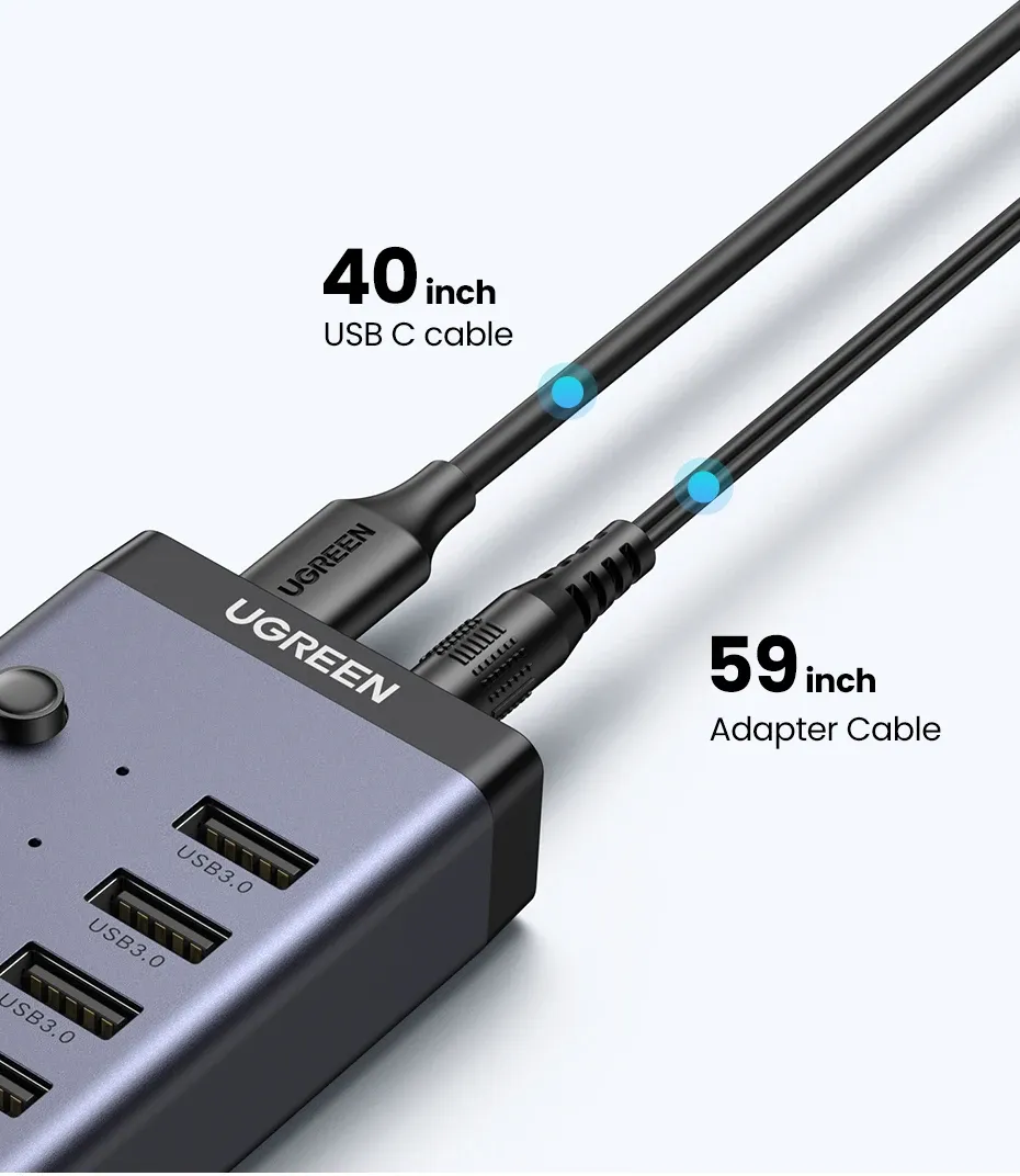Câble USB-C du hub UGREEN