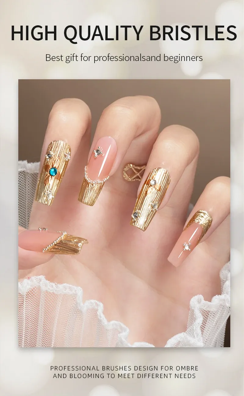 Création nail art avec brosses RSNAIL
