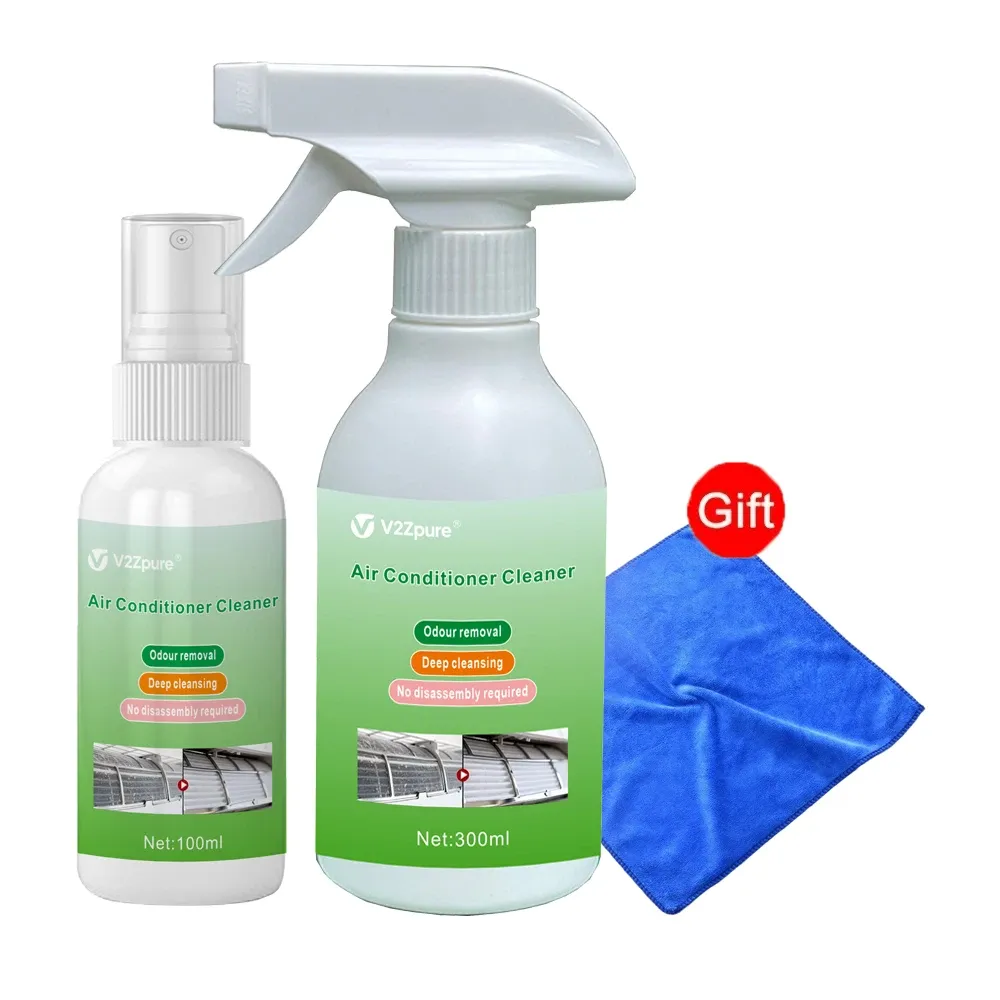 Nettoyant Désodorisant en Spray pour Climatiseur Extérieur Sans Démontage 10