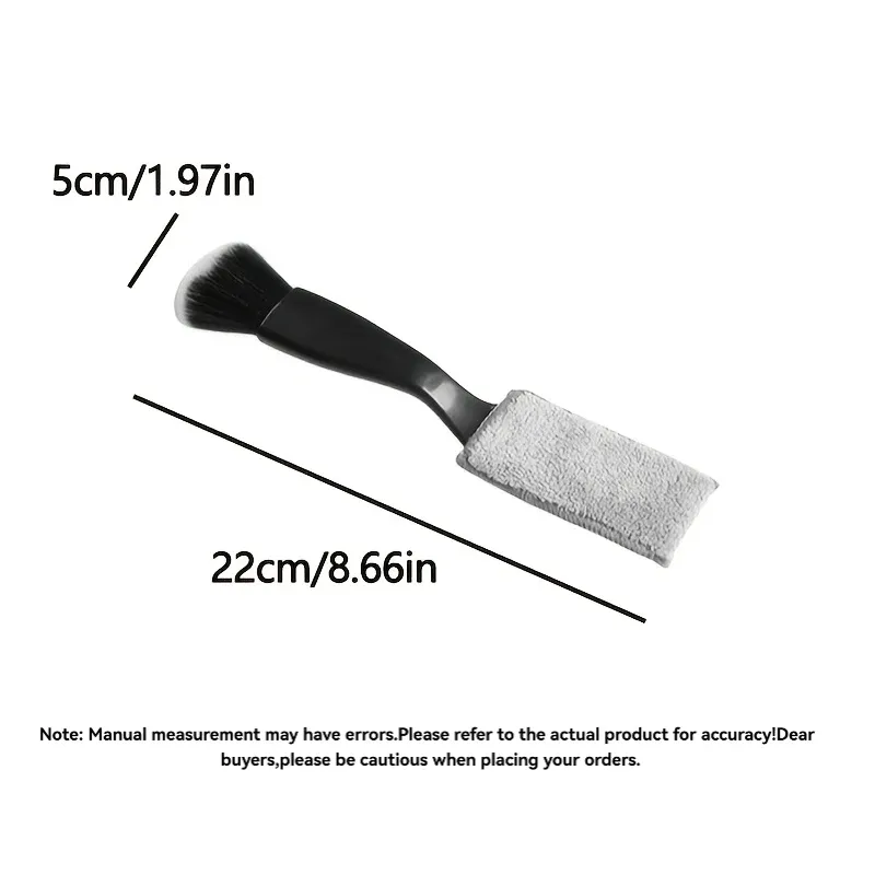 Brosse de nettoyage à poils doux pour intérieur automobile, idéale pour tableaux de bord, aérateurs et fentes 4