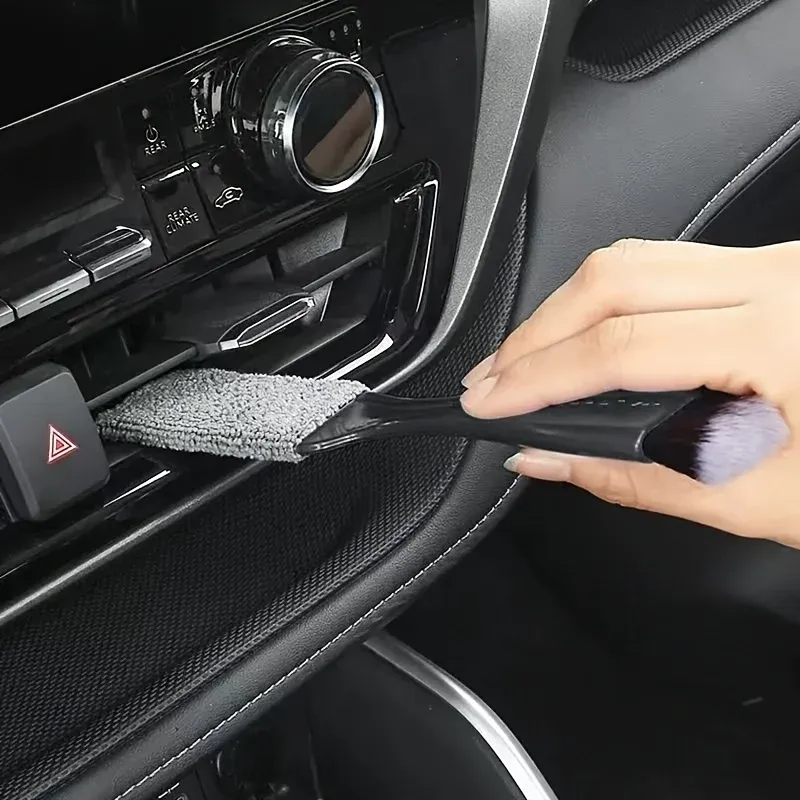 Brosse de nettoyage pour l'intérieur de voiture, détail des poils