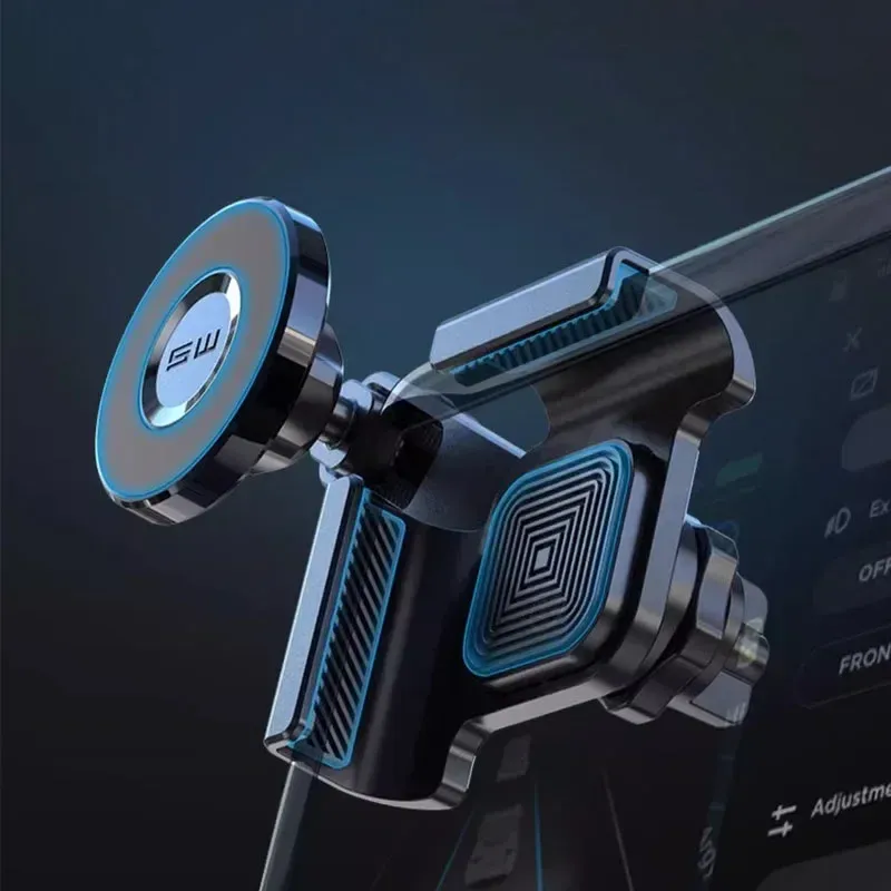 Support de téléphone magnétique pour Tesla Model 3/Y/X/S, support latéral pour écran avec rotation à 360°, compatible iPhone 12, 13, 14 et 15 6