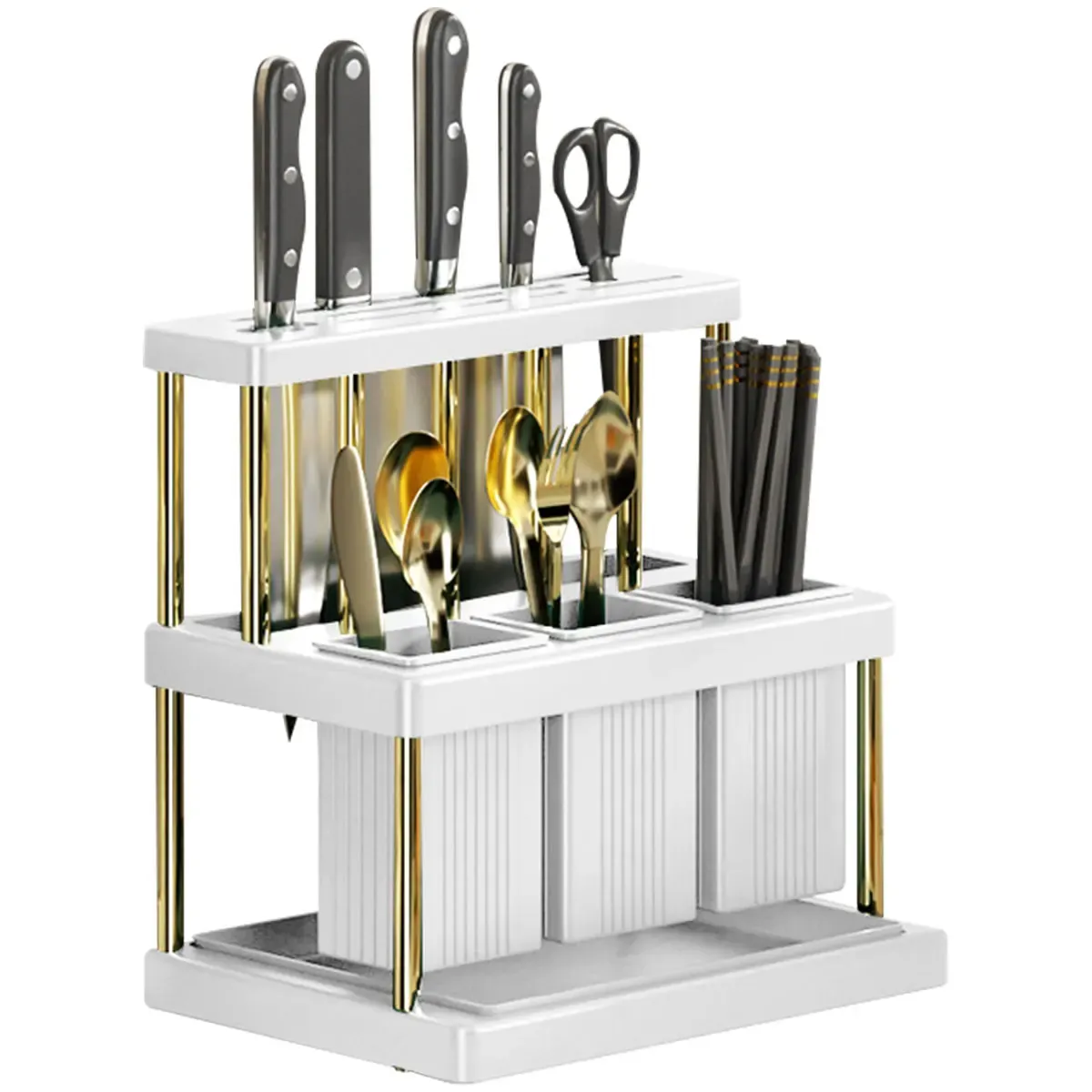 Porte-couteaux multifonction de cuisine finition