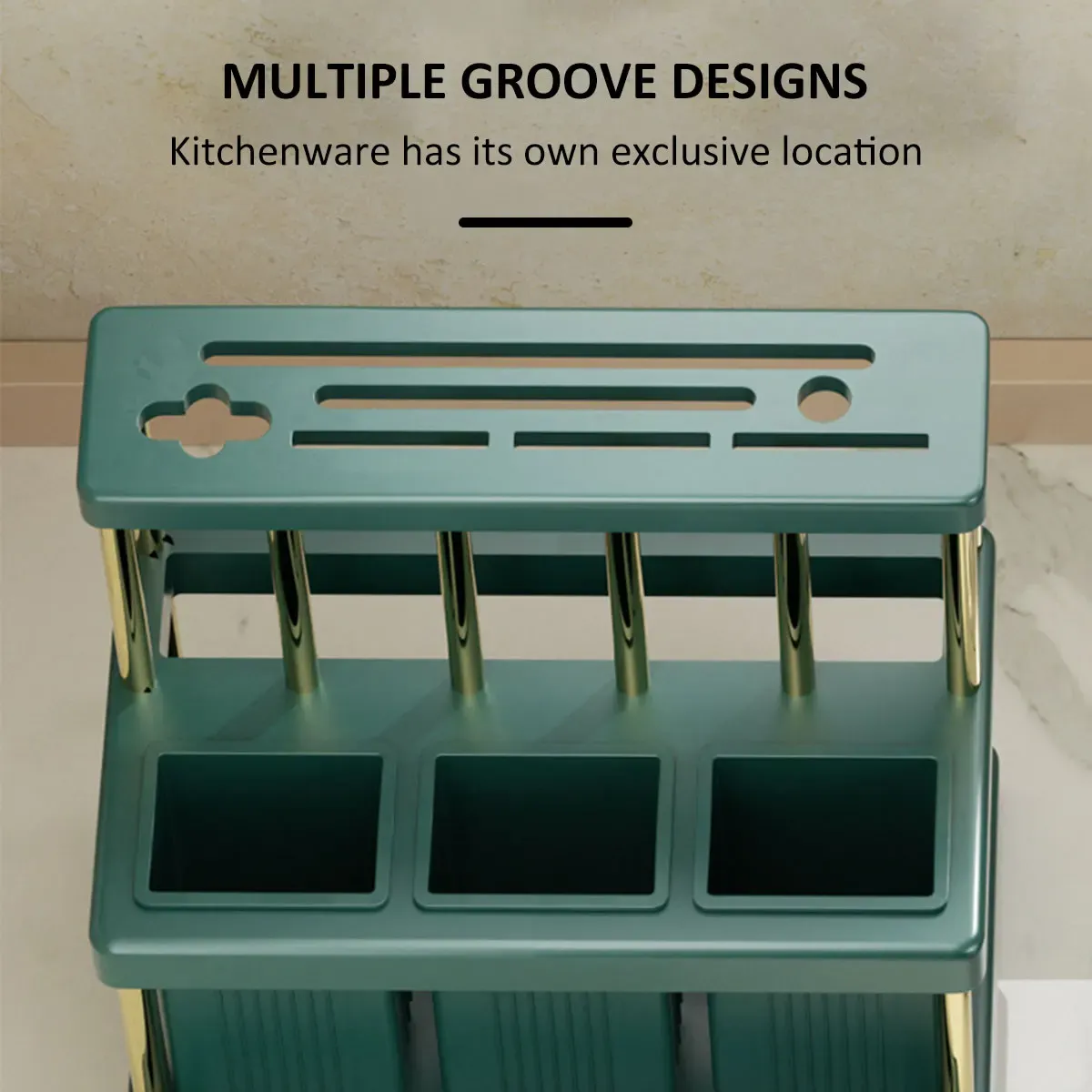 Porte-couteaux multifonction de cuisine ambiance