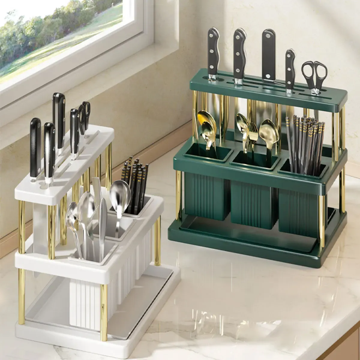 Porte-couteaux multifonction de cuisine vue principale