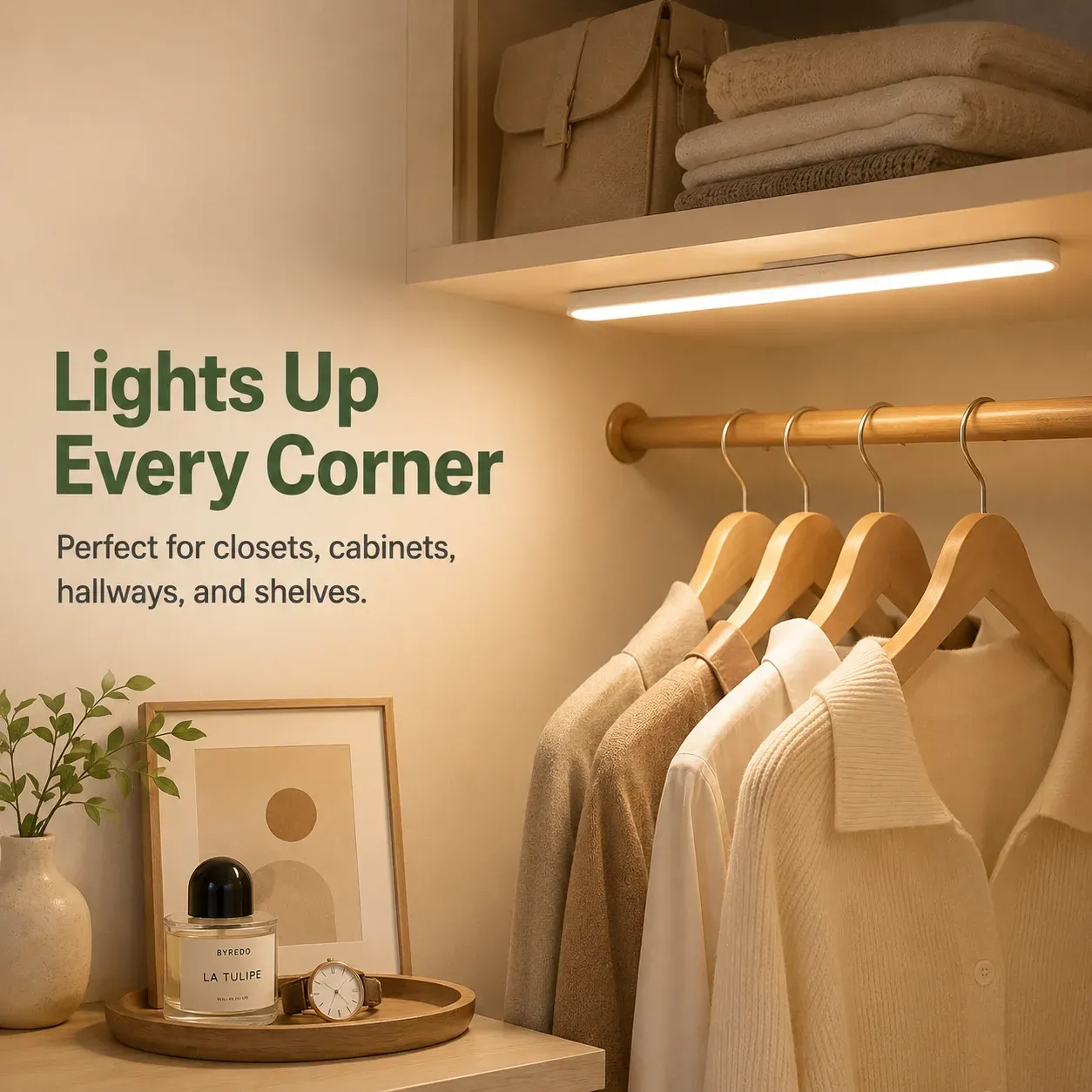 Lumière LED sous-armoire, réglage de l'angle