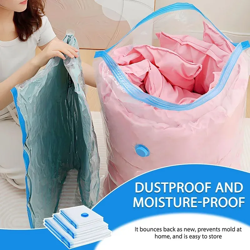 Sacs de rangement sous vide réutilisables pour voyage et vêtements 4