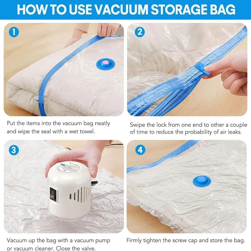 Détail du sac de rangement sous vide