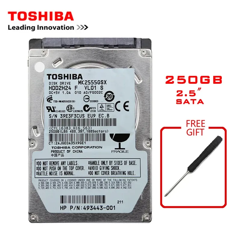 Disque dur interne HDD SATA 2 pour ordinateur portable, 320 Go, 2,5 pouces, 120 Go, 160 Go, 250 Go, 1 To, 2 To, 500 à 5400 tr/min, 7200 pouces 4