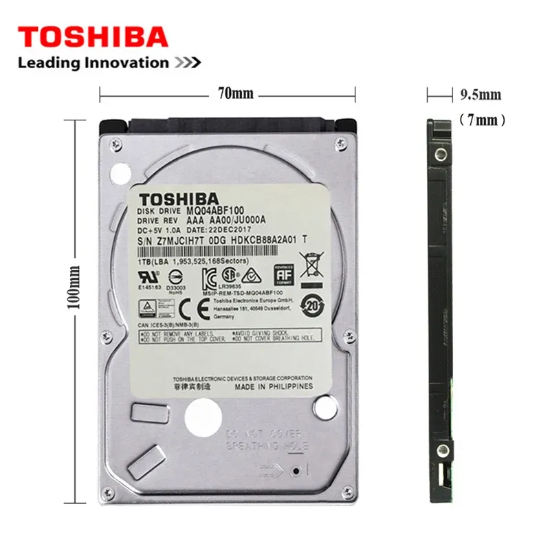 Disque dur interne HDD SATA 2 pour ordinateur portable, 320 Go, 2,5 pouces, 120 Go, 160 Go, 250 Go, 1 To, 2 To, 500 à 5400 tr/min, 7200 pouces 6