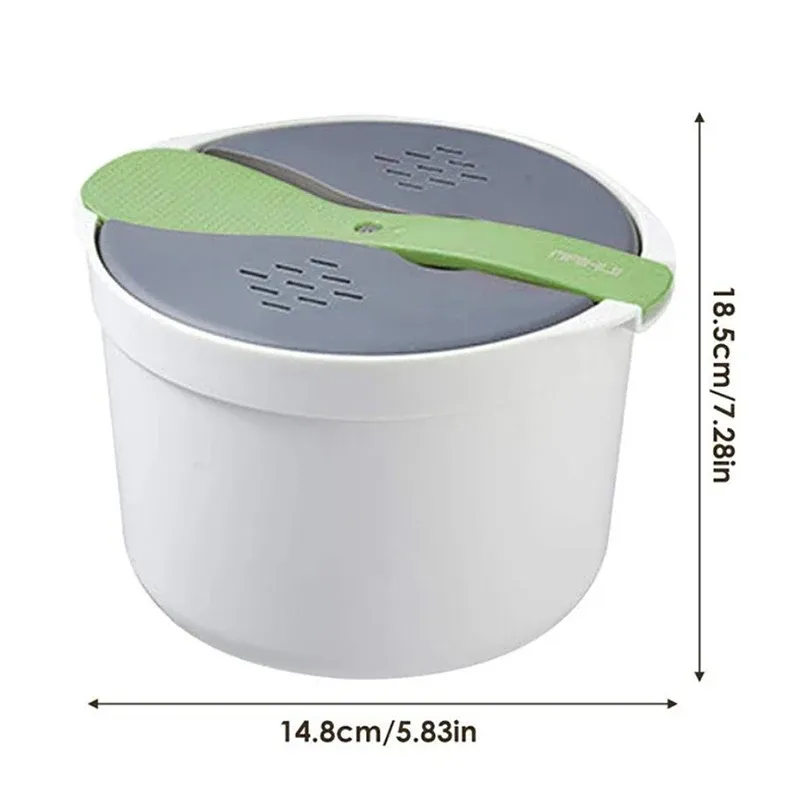 Four à micro-ondes portable multifonction avec cuiseur à riz, cuiseur vapeur et boîte bento 3