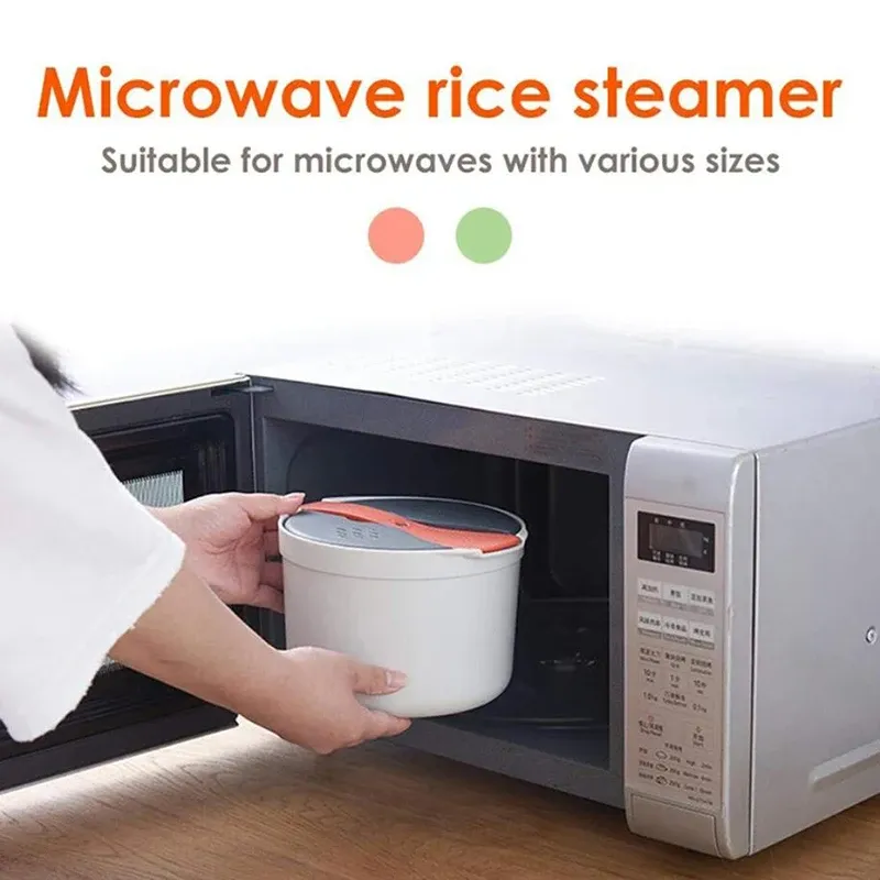 Four à micro-ondes portable multifonction avec cuiseur à riz, cuiseur vapeur et boîte bento 6