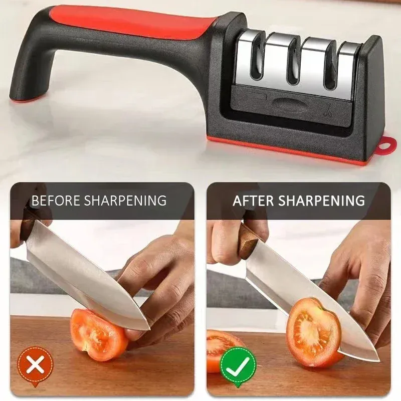 Aiguiseur de couteaux de cuisine à 3 segments
