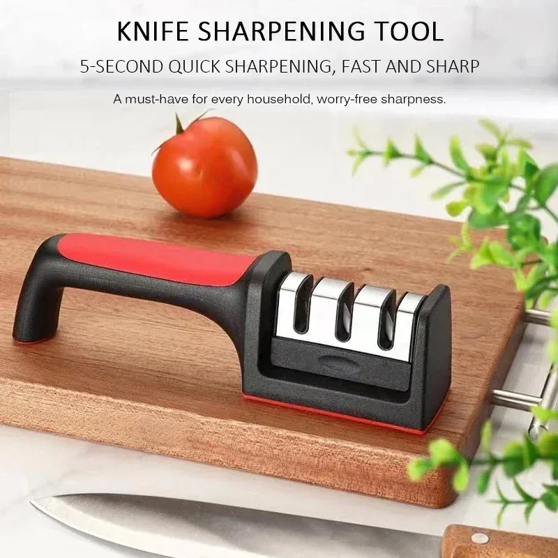 Aiguiseur de couteaux de cuisine à 3 segments