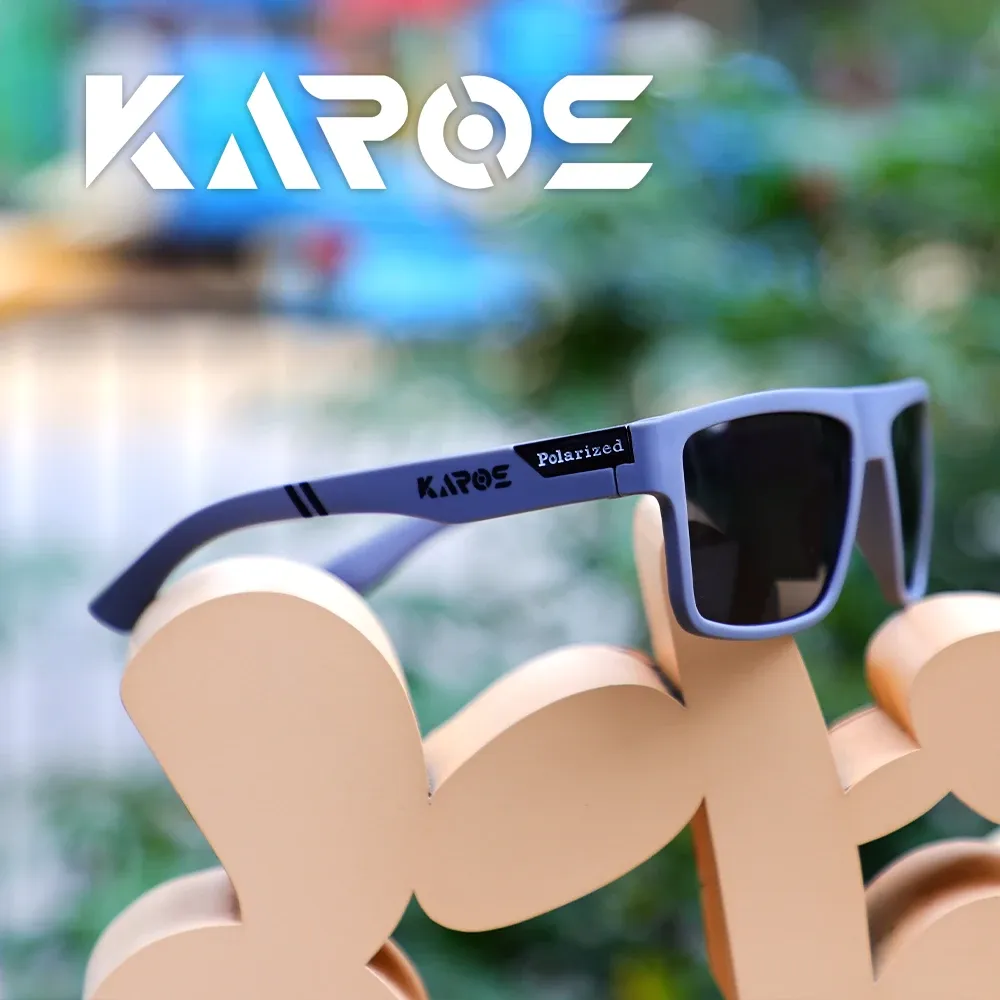KAROS – Lunettes de soleil polarisées carrées unisexes, protection UV400 9
