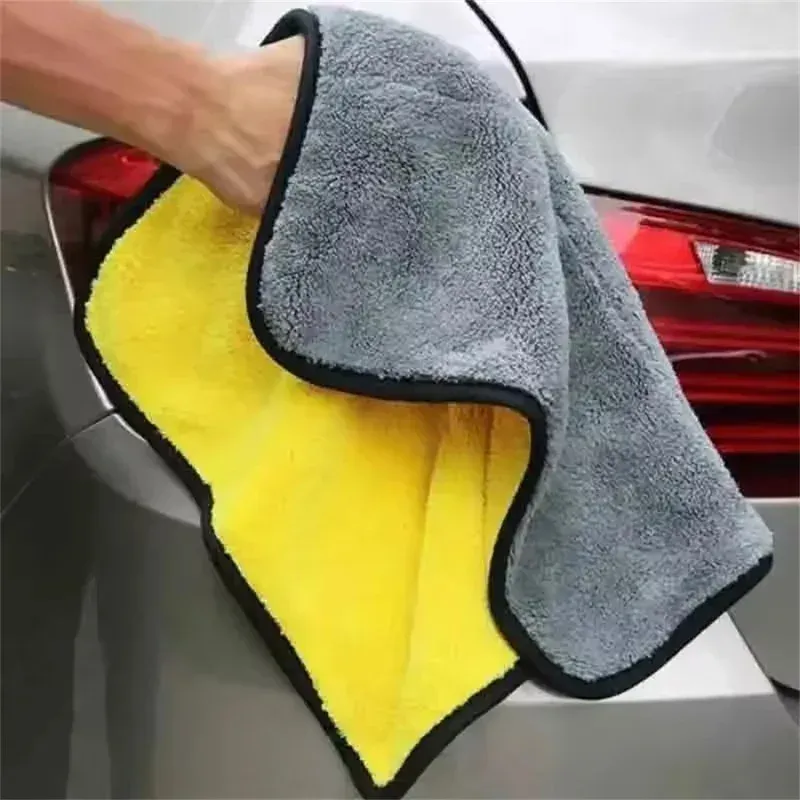 Chiffons en microfibre double face pour voiture, haute absorption pour lavage et séchage 3
