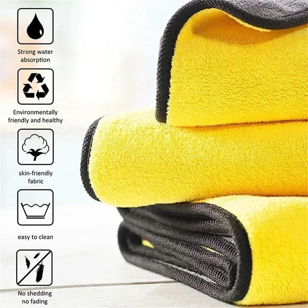 Chiffons en microfibre en situation