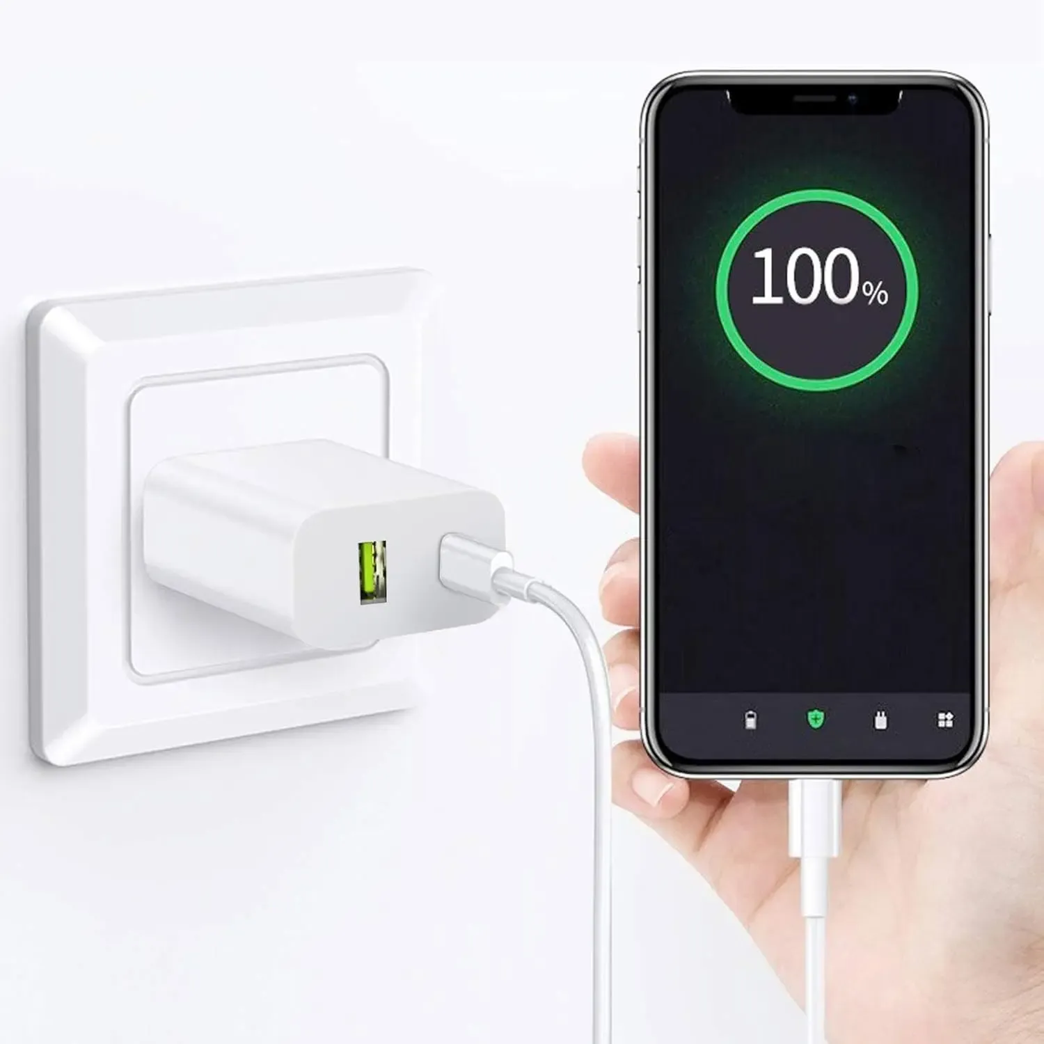 Chargeur rapide USB-C PD 20 W pour iPhone, iPad, Samsung, Xiaomi et Huawei, compatible tablettes et ordinateurs portables, prises US et EU 4