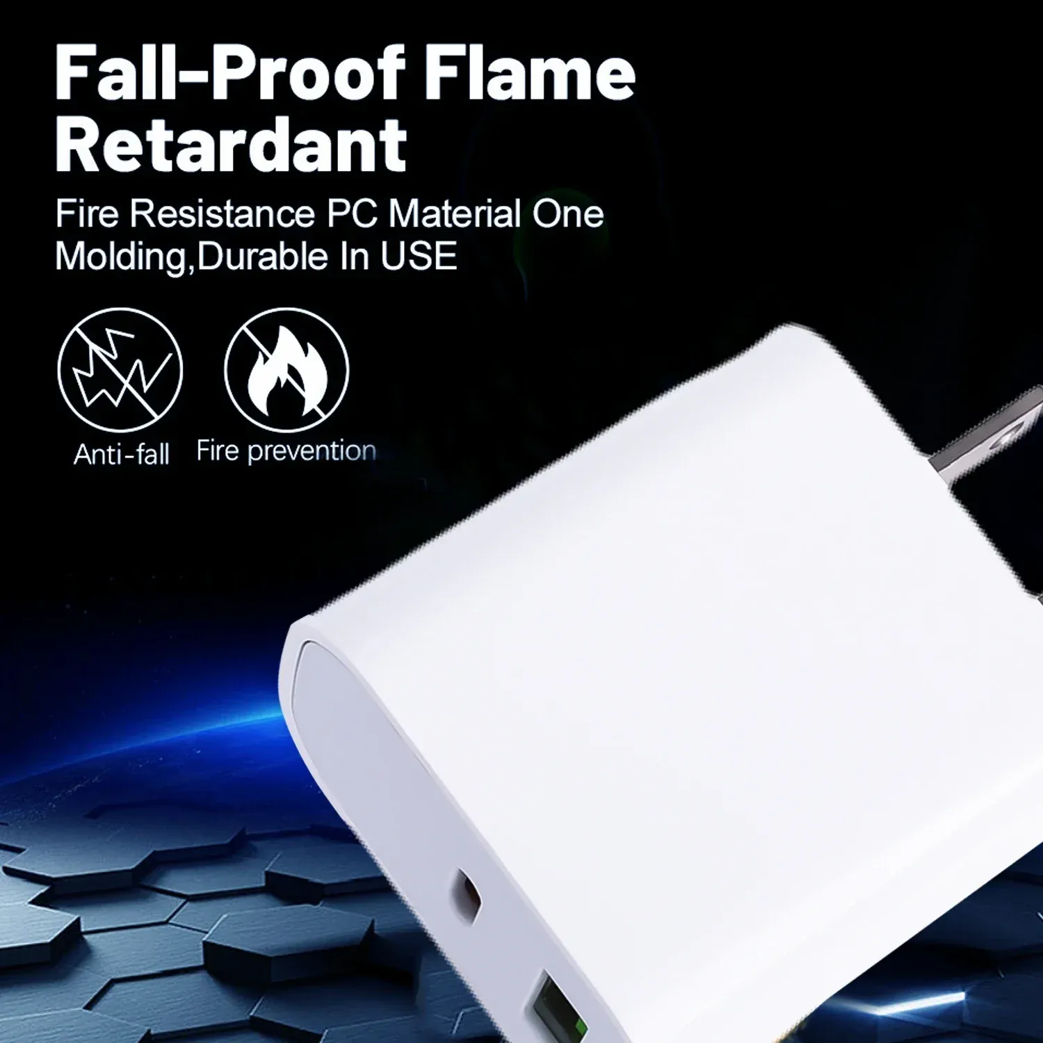Chargeur rapide USB-C PD 20 W pour iPhone, iPad, Samsung, Xiaomi et Huawei, compatible tablettes et ordinateurs portables, prises US et EU 5